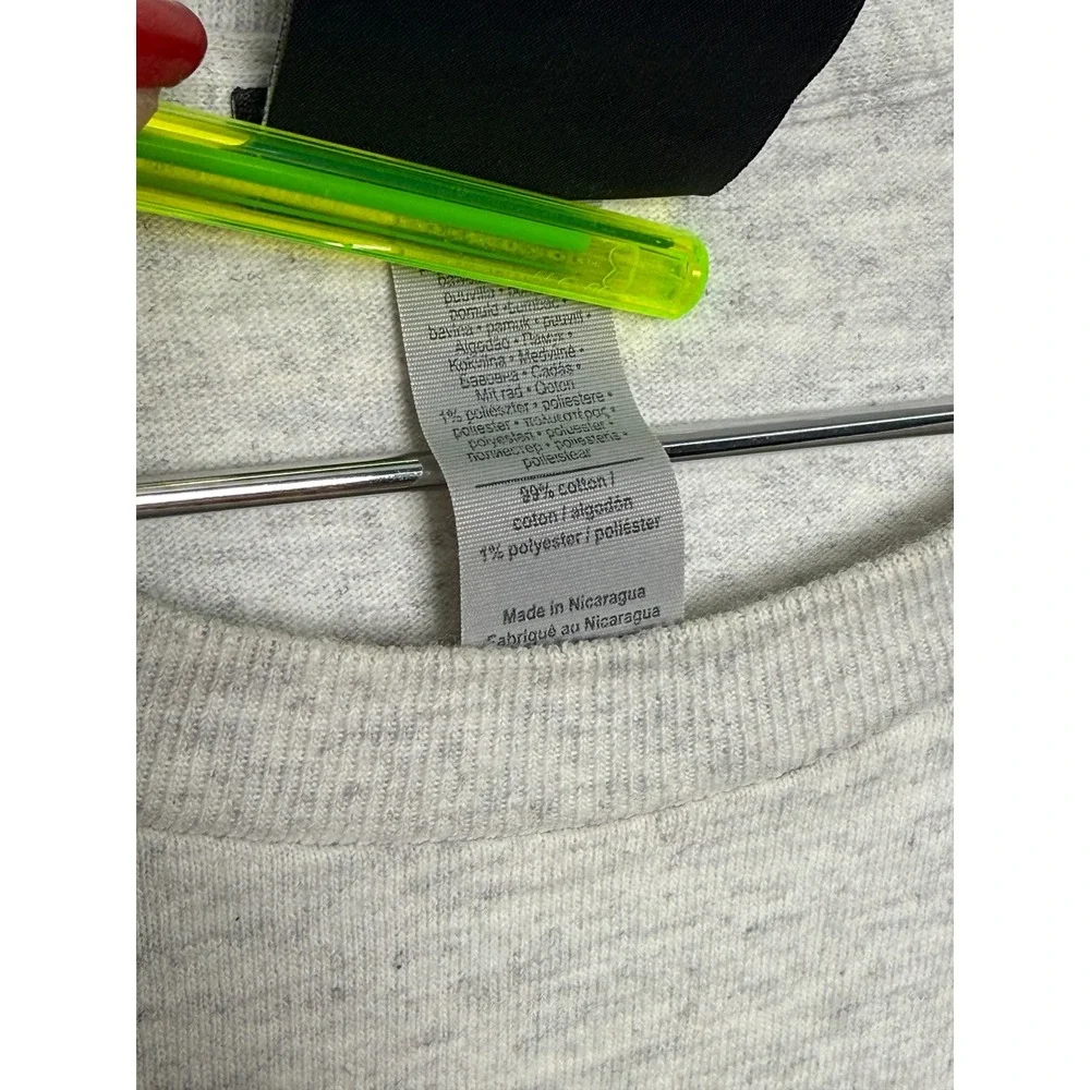Thrasher T-Shirt Mens Large Gray Heather Yellow Arched Logo Skater tshirts